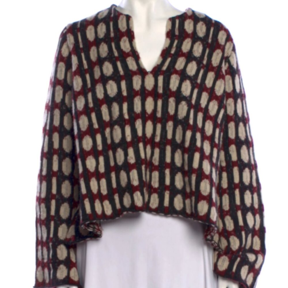 Khaite Cashmere Printed Sweater